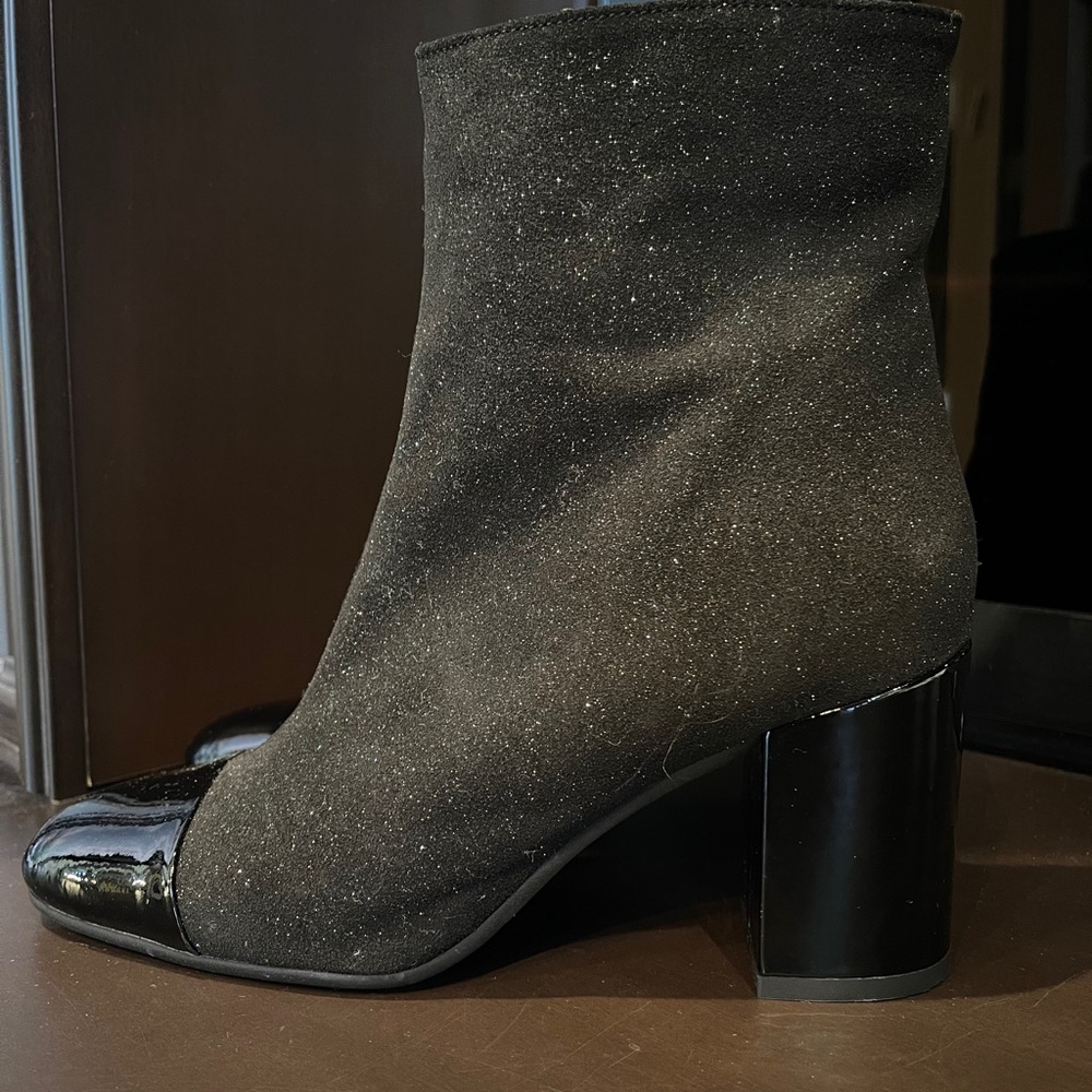 NEW Sesto Meucci Italian Swarovski Glitter Booties